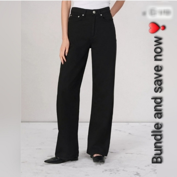 NWT Featherweight Logan Wide-Leg Mid-Rise Jean Size 28 by Rag and Bone - Picture 1 of 13